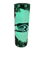 Load image into Gallery viewer, Tumbler Glow in the Dark Seahawks